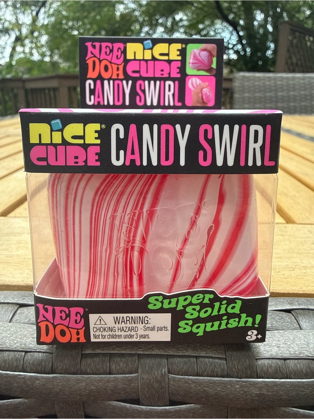NeeDoh Nice Cube Candy Swirl Squishy